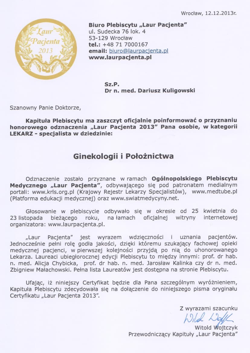 Laur pacjenta 2013 (2)