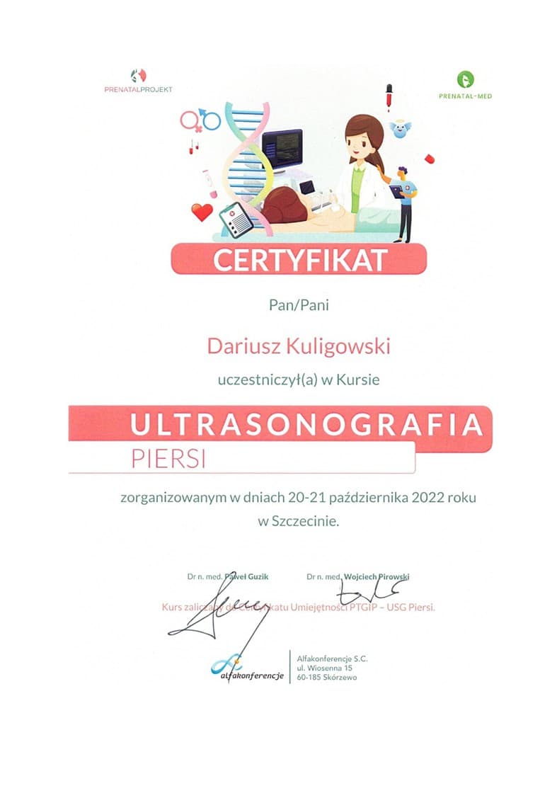 USG piersi - kurs 2022